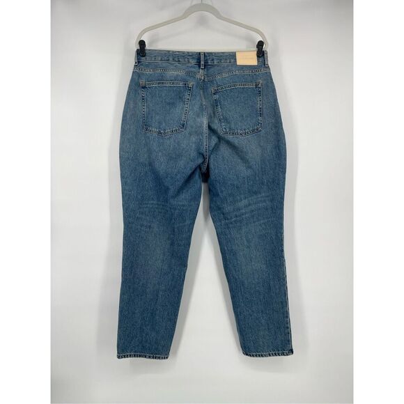 Everlane The Curvy 90's Cheeky Straight Jean Vintage Mid Blue Size 33, 30.5" Ins - Picture 4 of 10